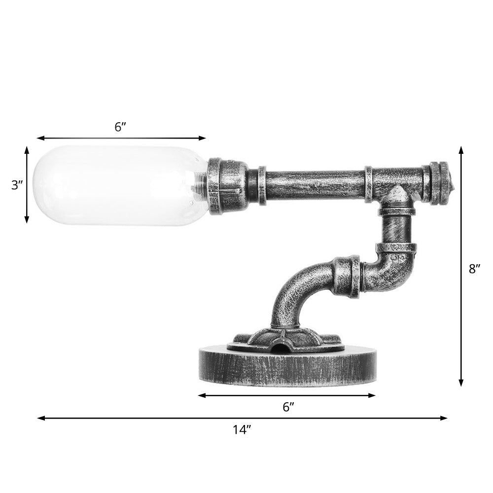 GlowSophie - Urnová stolní lampa v červené a hnědé