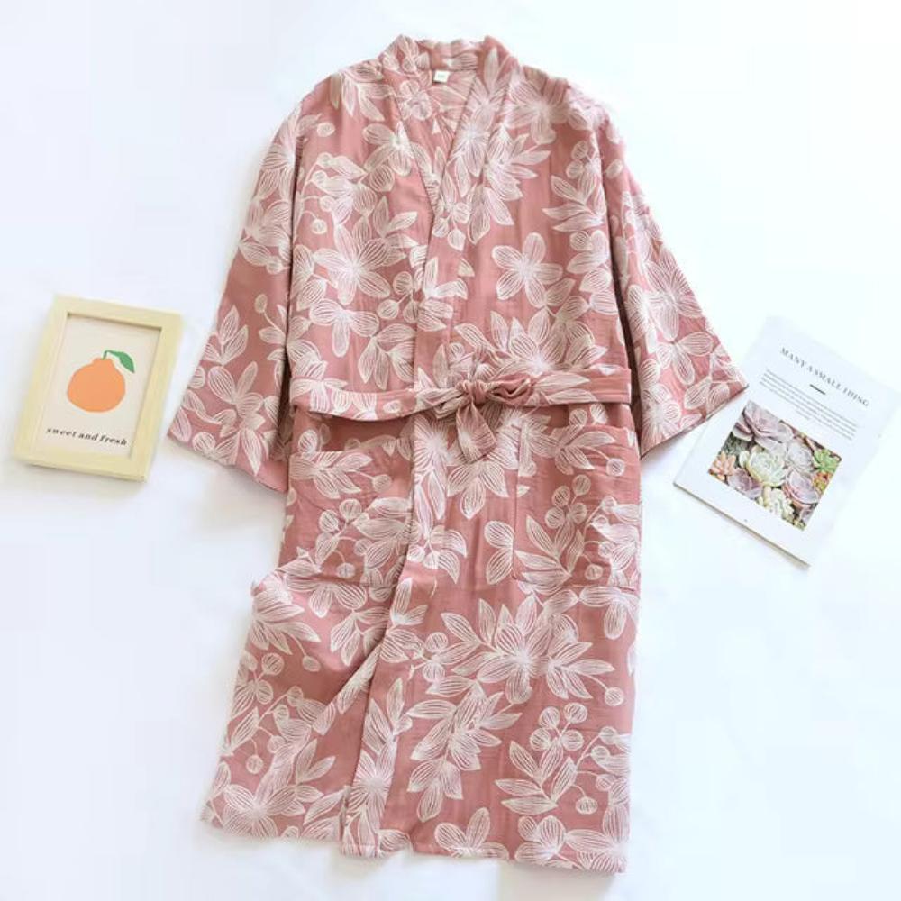 Bloemenbries Kimono Robe