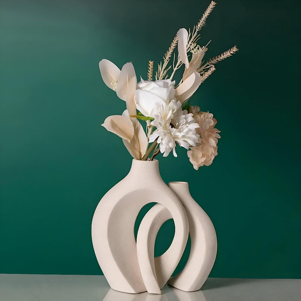 Unity Vase Duo | Moderne abstrakte Keramik