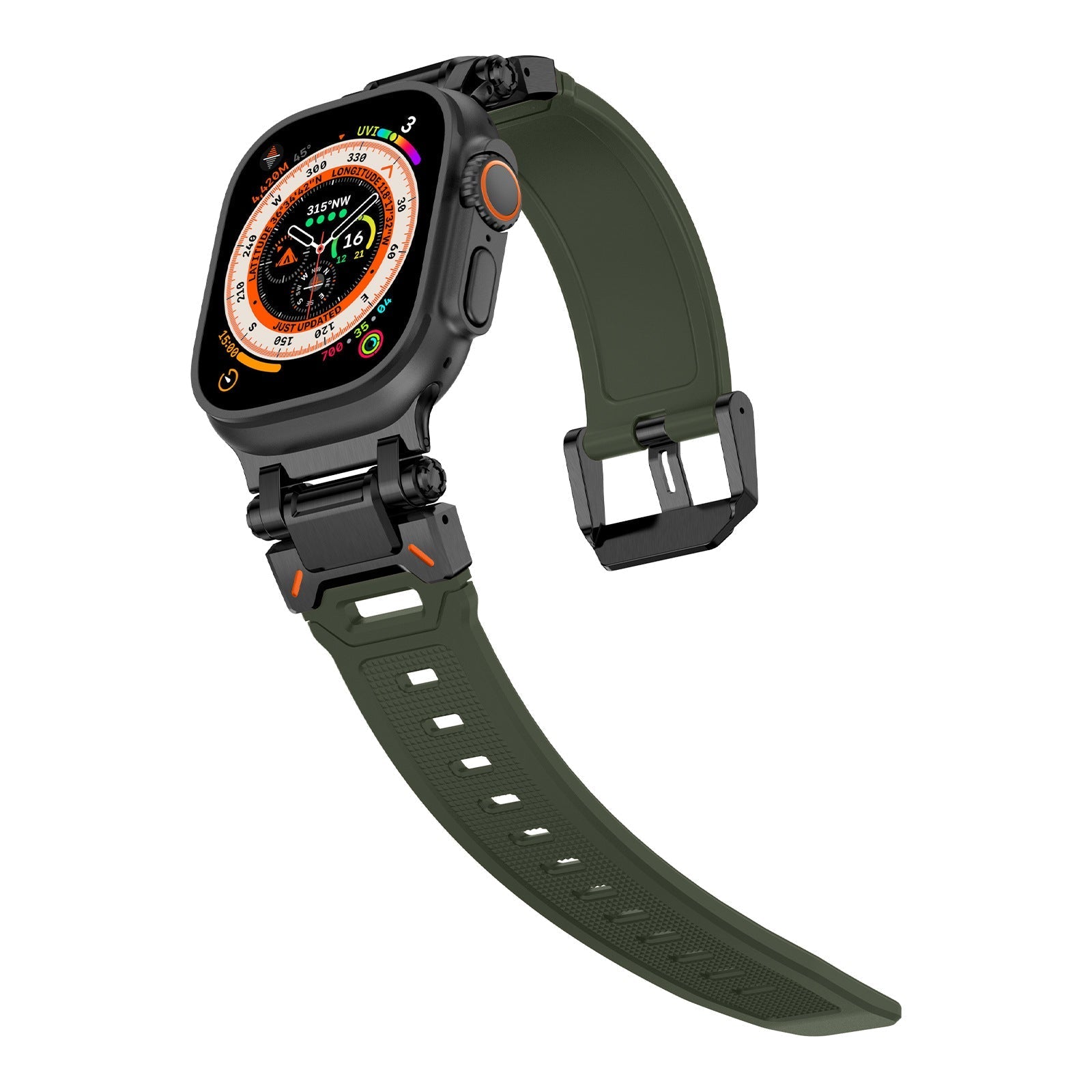 Explorer Tactical Fluoro Gumi Apple Watch Szíj