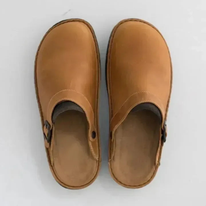 Yani - Orthopedic leather slippers sandals for men