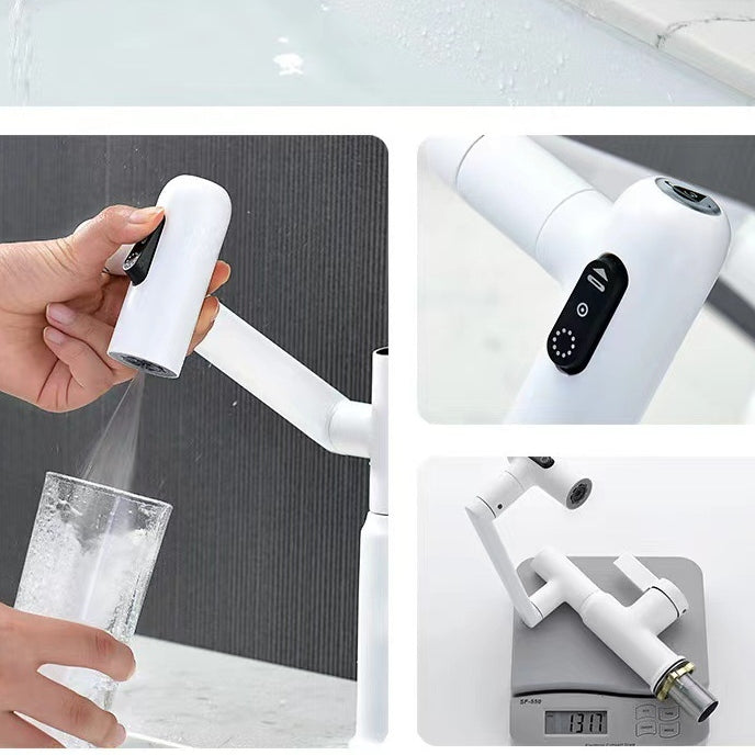 Grifo de lavabo frío y caliente para baño con pantalla digital inteligente