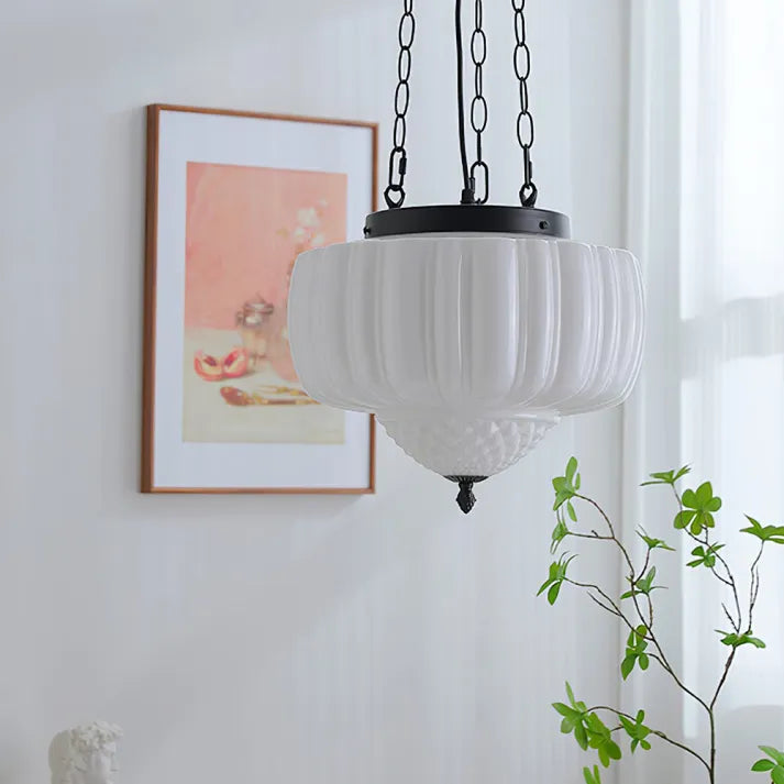 Moderne witte minimalistische hanglamp