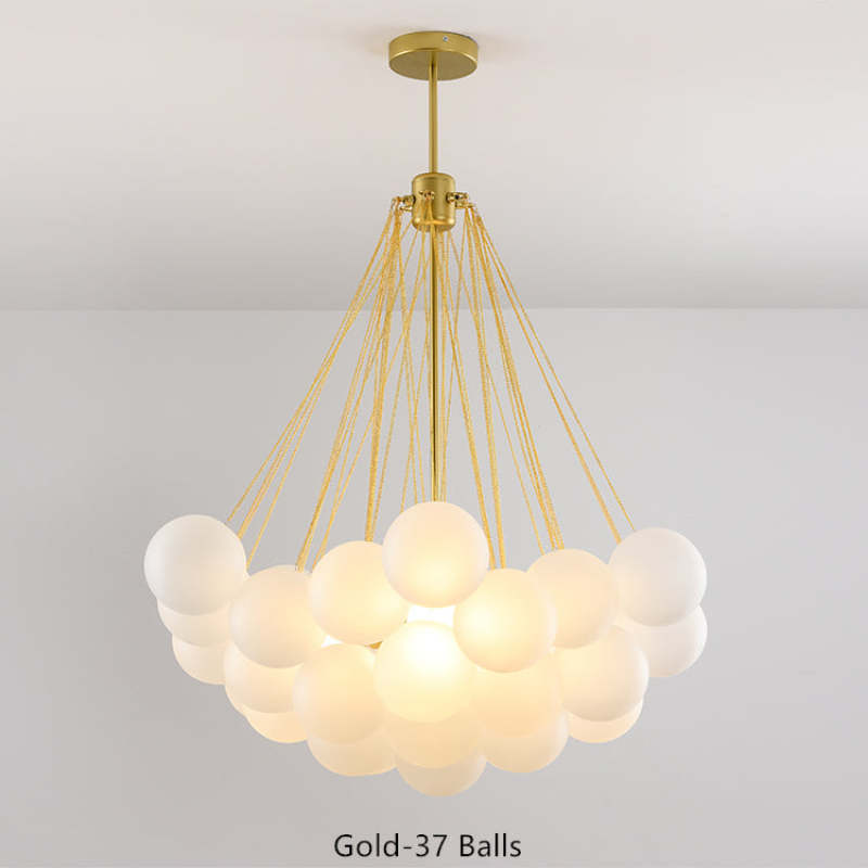 Glamora - Designová závěsná lampa z kovu a skla