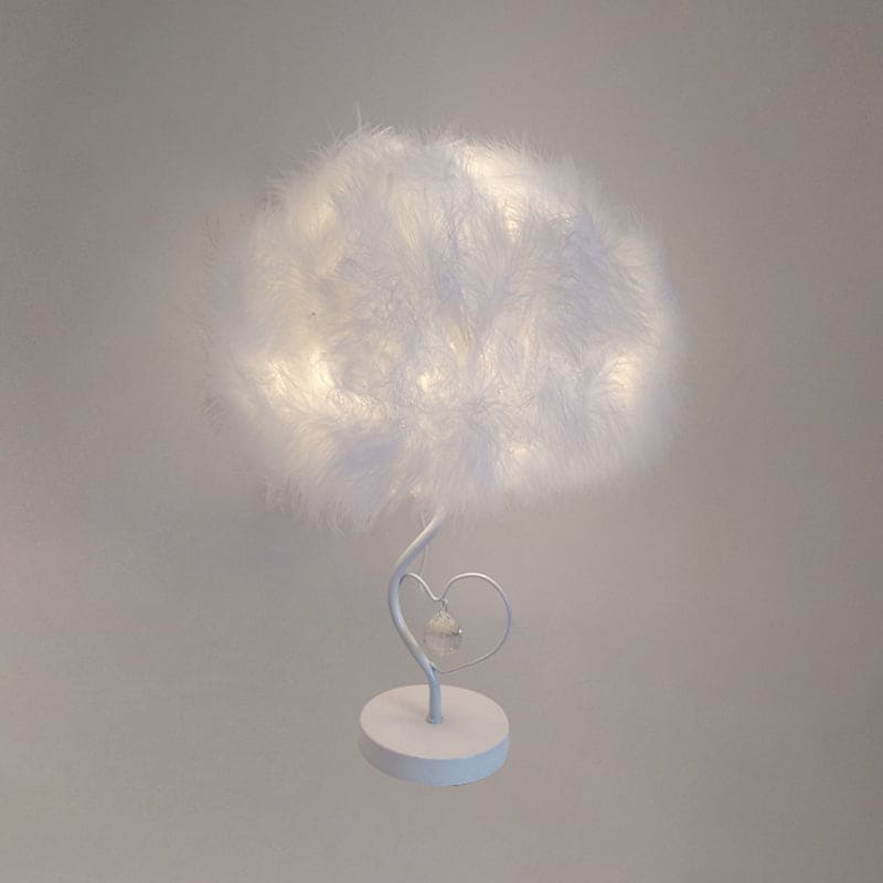 EvoGlow - Scandinavian Feather Cloud Table Lamp