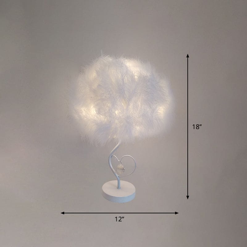 EvoGlow - Scandinavian Feather Cloud Table Lamp