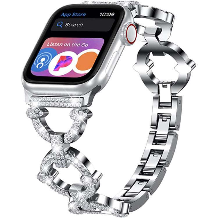 Bling Diamond Link Armbånd For Apple Watch