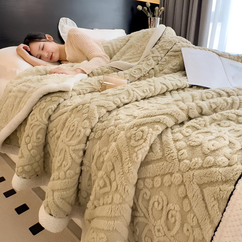 Velvet Mandala Sherpa Blanket