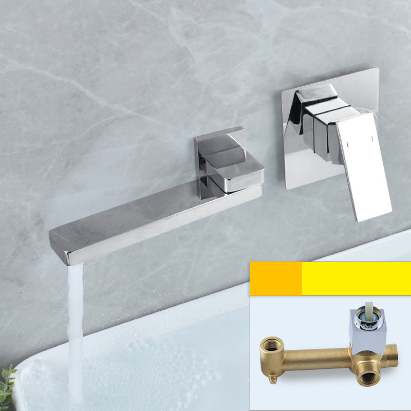 Single Handle Wall Mounted Bathroom Sink Faucet