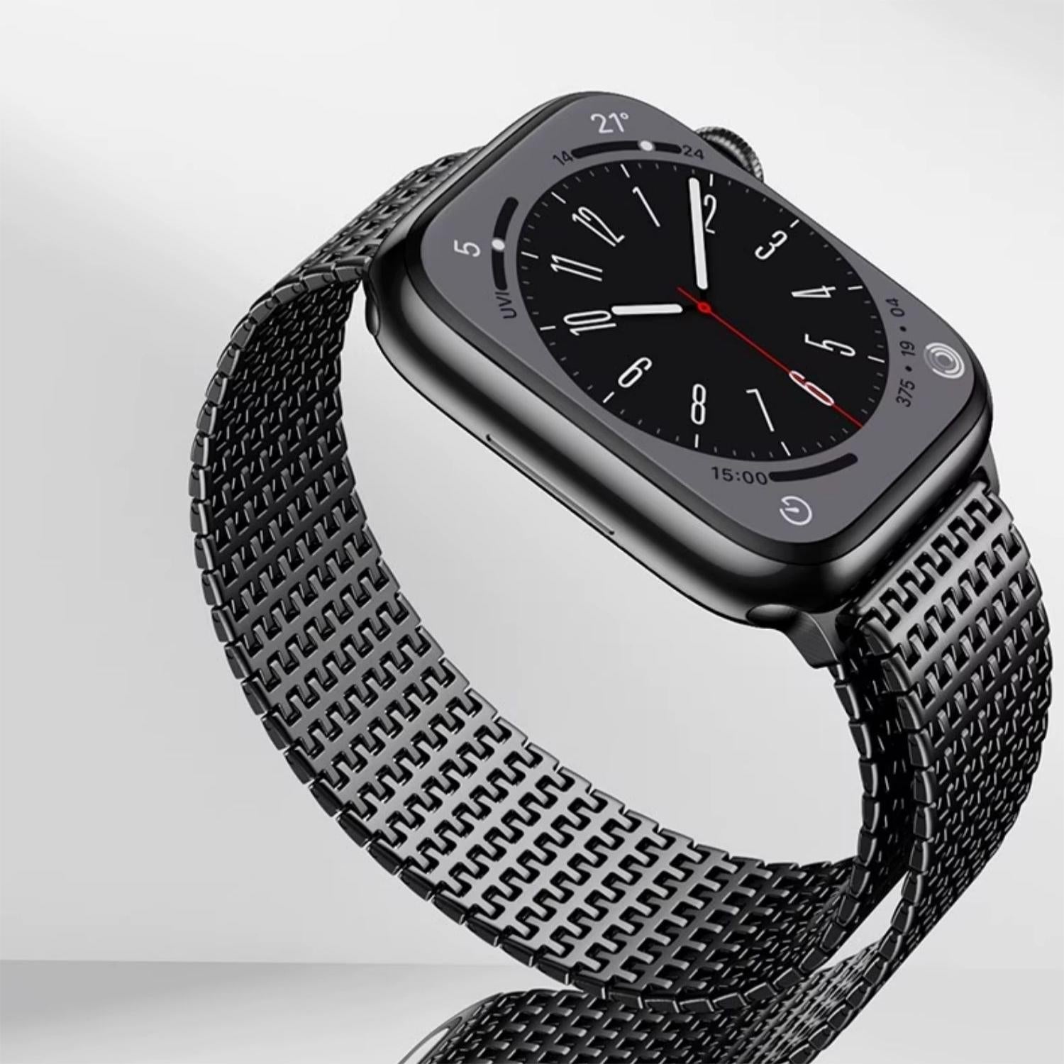 Domino magnetbånd i rustfritt stål for Apple Watch