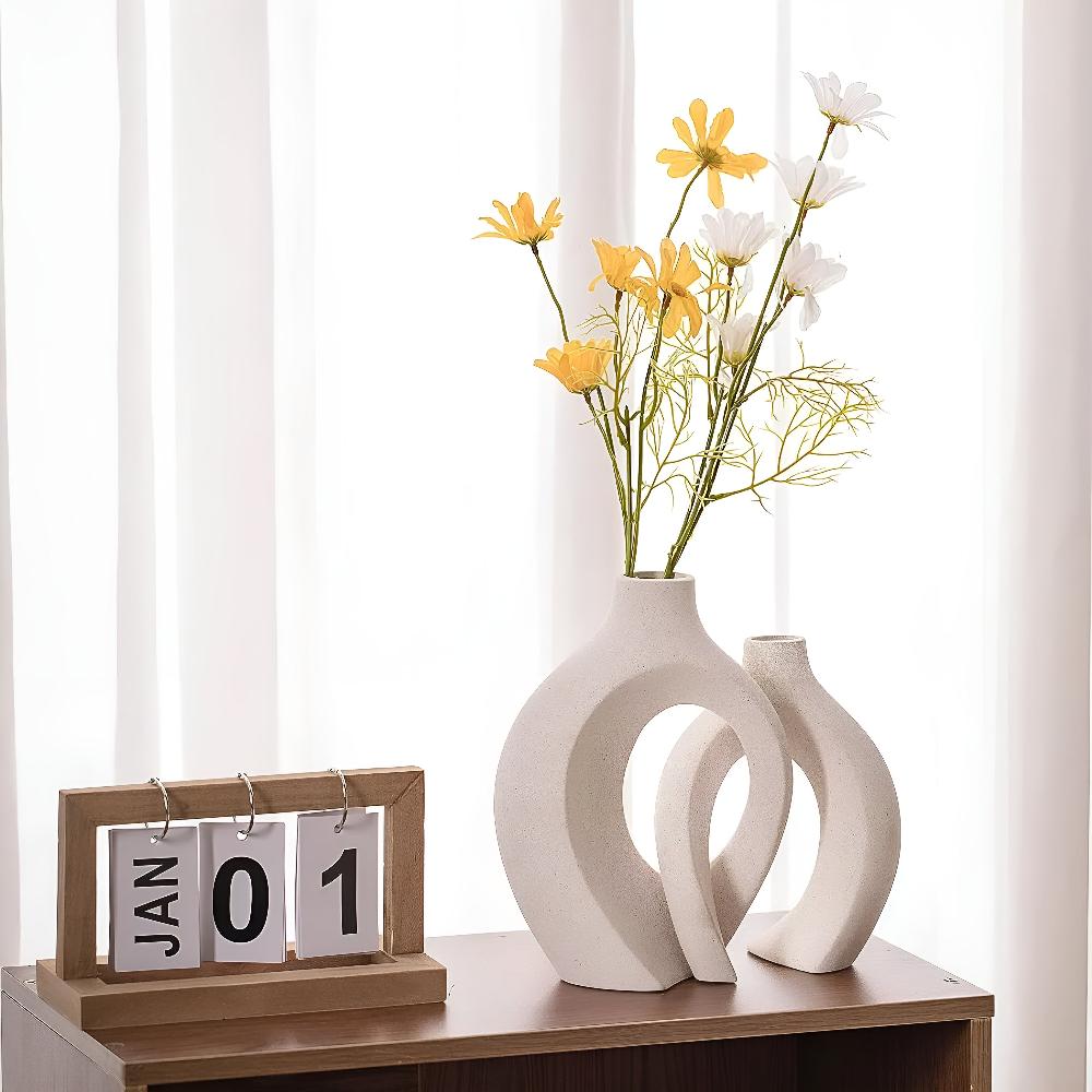 Unity Vase Duo | Moderne abstrakte Keramik