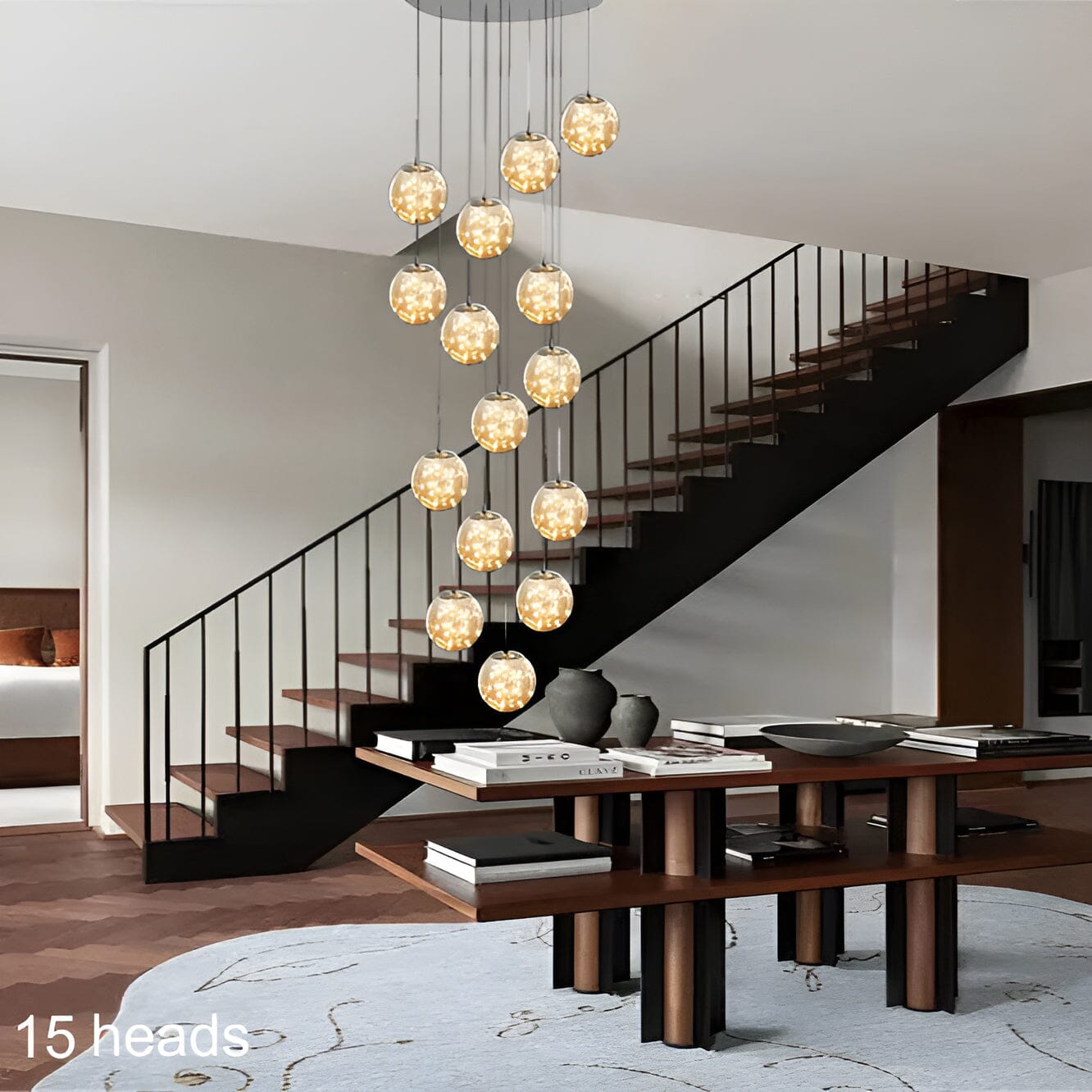 Bella Glass Ball Chandelier