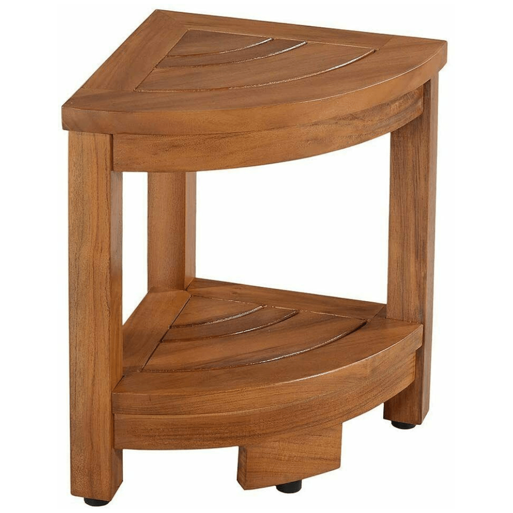 Banquette d'angle de douche en teck en bois de qualité supérieure