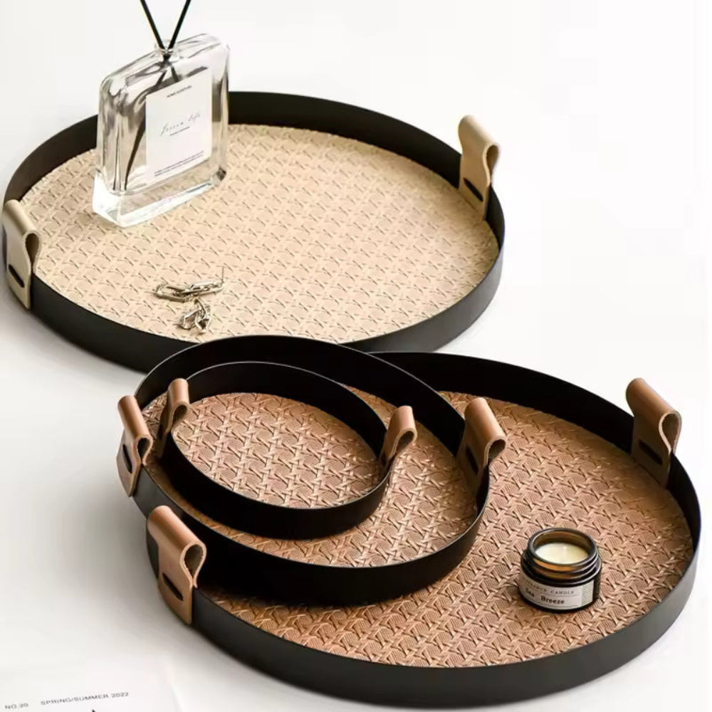 Nordic-Inspired Rattan Weave Tray