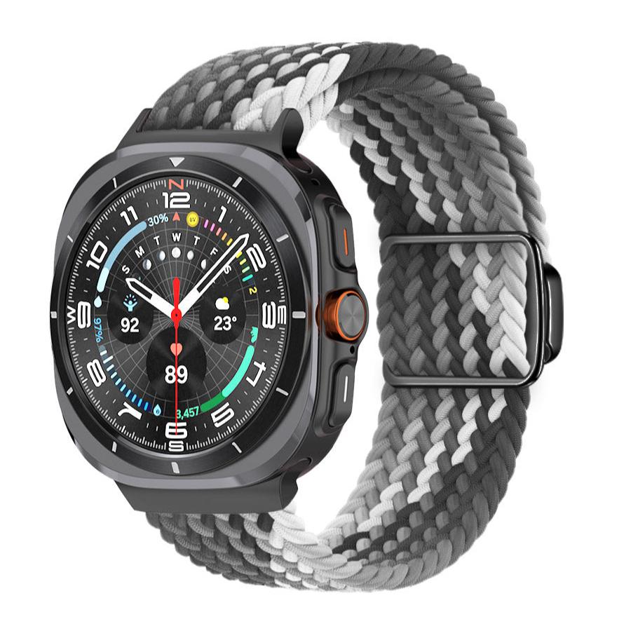 Magnetic buckle woven nylon strap for Samsung Galaxy Watch Ultra