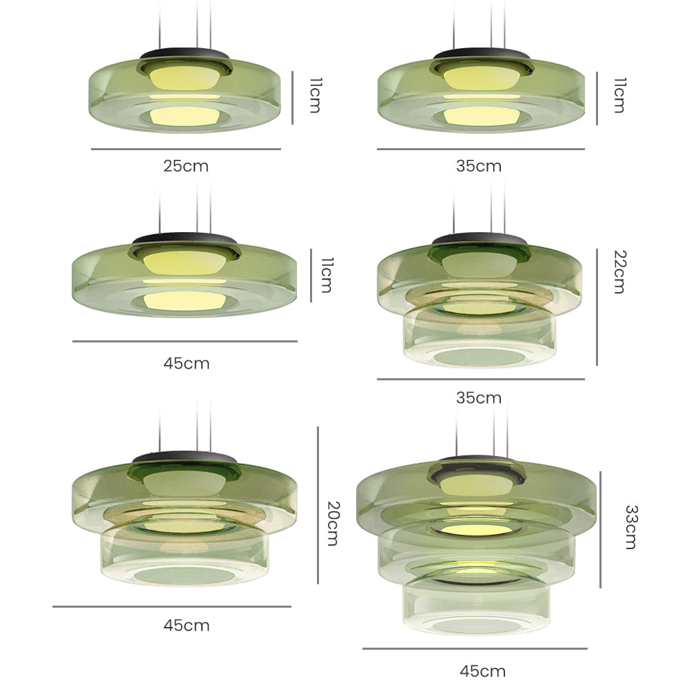 Glas Pendelleuchten im Bauhausstil Lampe