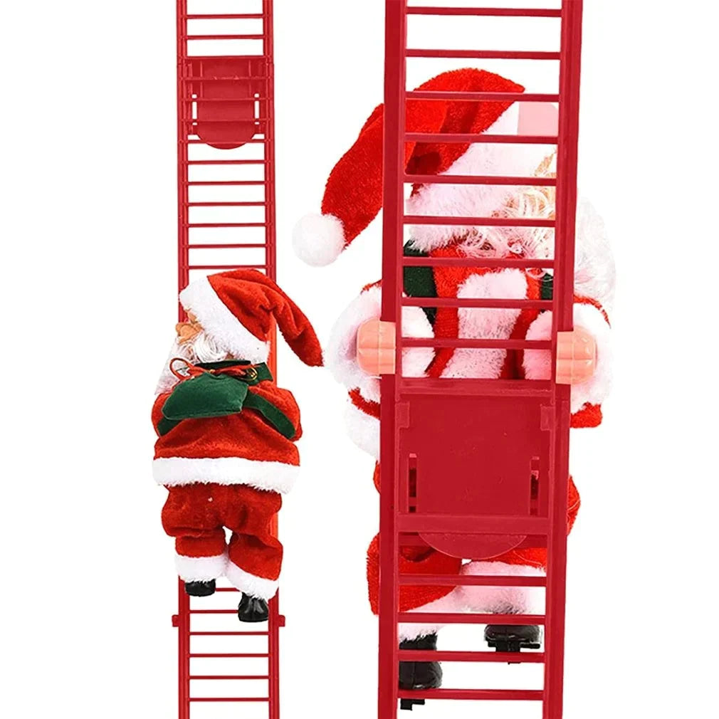 🎅Elektrische kerstman-klimladder met muziek