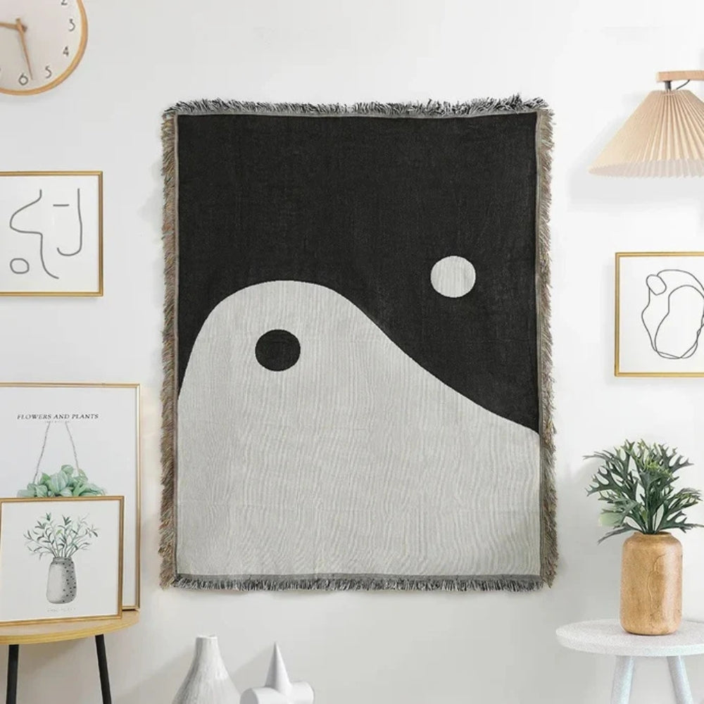 Artystyczny Koc Tapestry Yin Yang