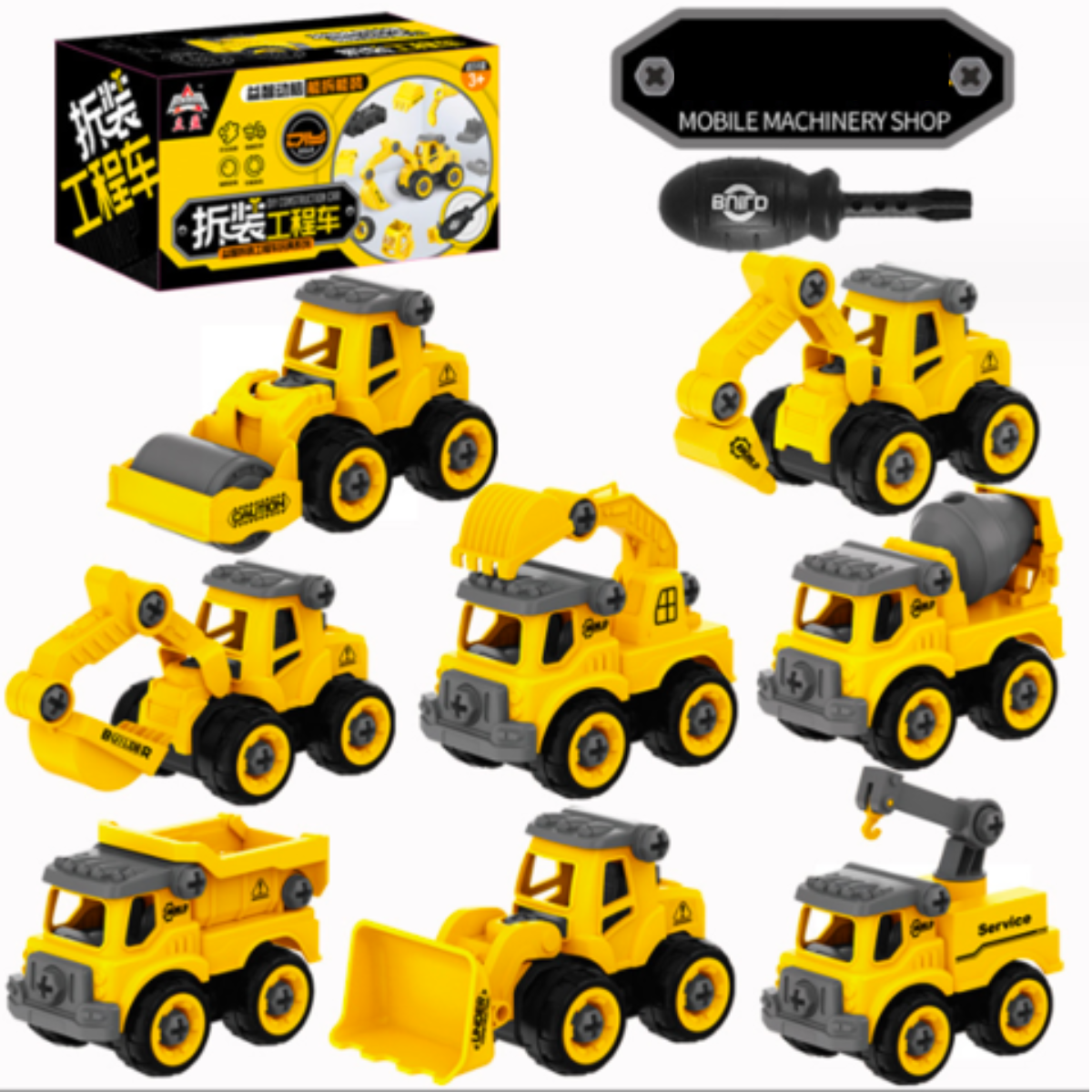 Construction Trucks™ - Engineering og fantasi med konstruksjonskjøretøyer - DIY konstruksjonsbiler