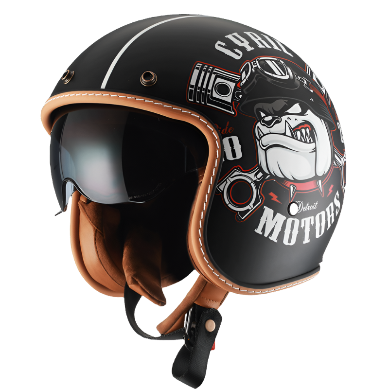 Capacete Retro JetLite Open Face KB2