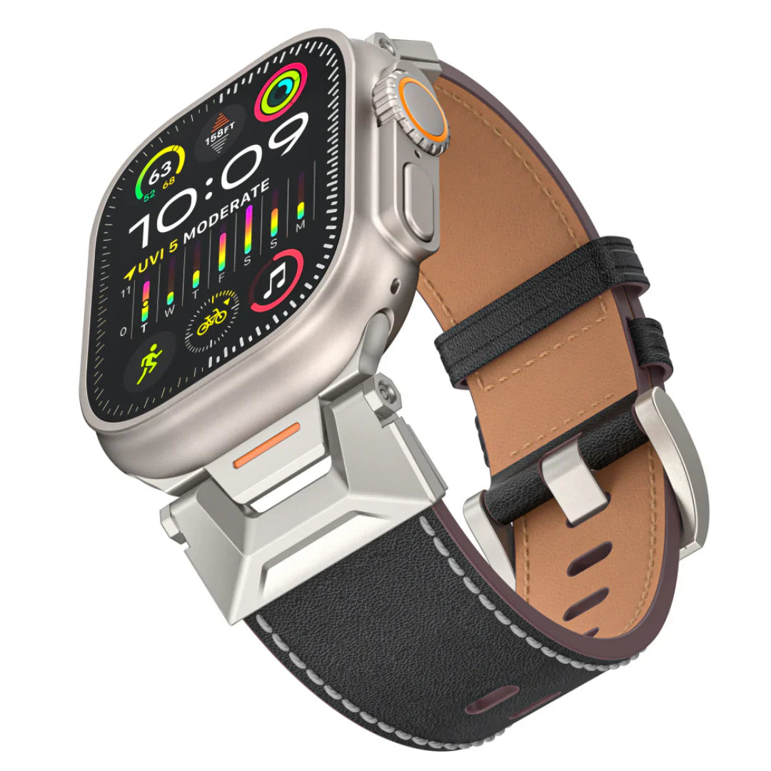 Mecha lærrem for Apple Watch