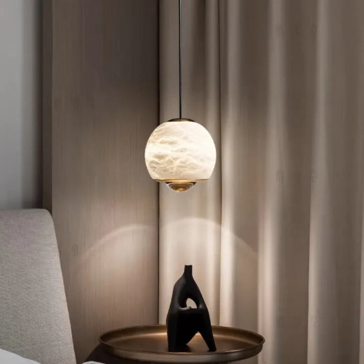 LumiereNordique - Luster in Marble and Alabaster Lamp