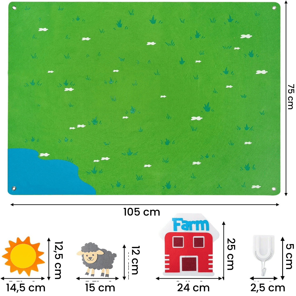 FeltBoard™ – Entdecken Sie erstaunliche Tiere – Ein Tierreich auf Filzplatte