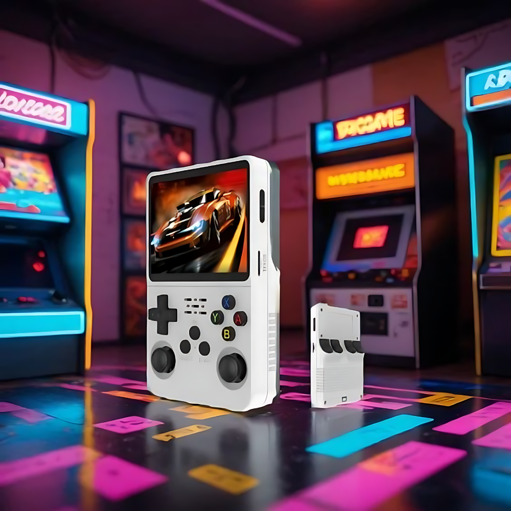 Retro Revolution: Console di gioco portatile con schermo HD e ricarica USB