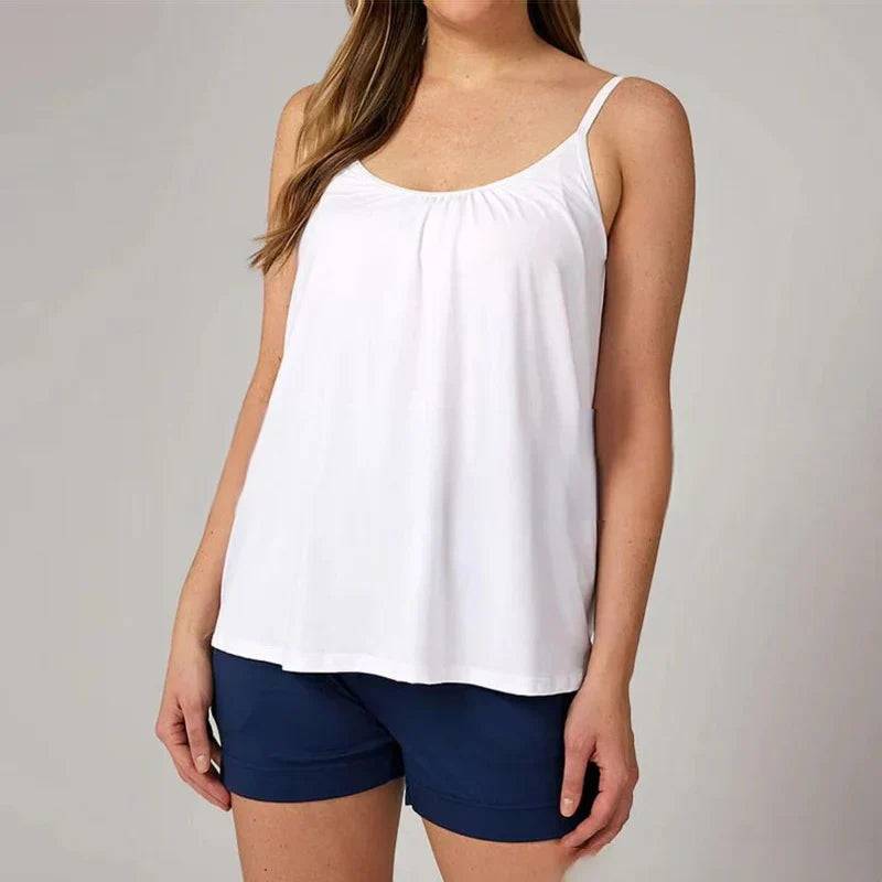 Women's Cooling Top with Built-in Bra