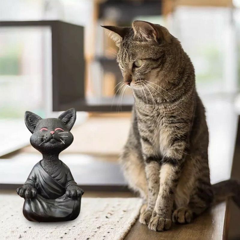 Happy Buddha Cat Decor