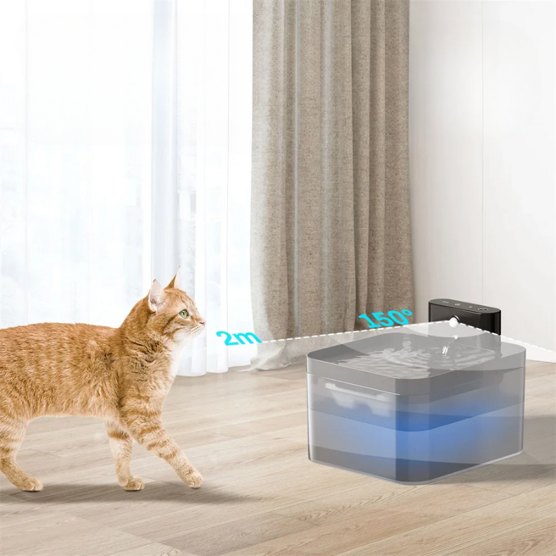 Automatisch - Draadloze waterfontein voor katten met sensor