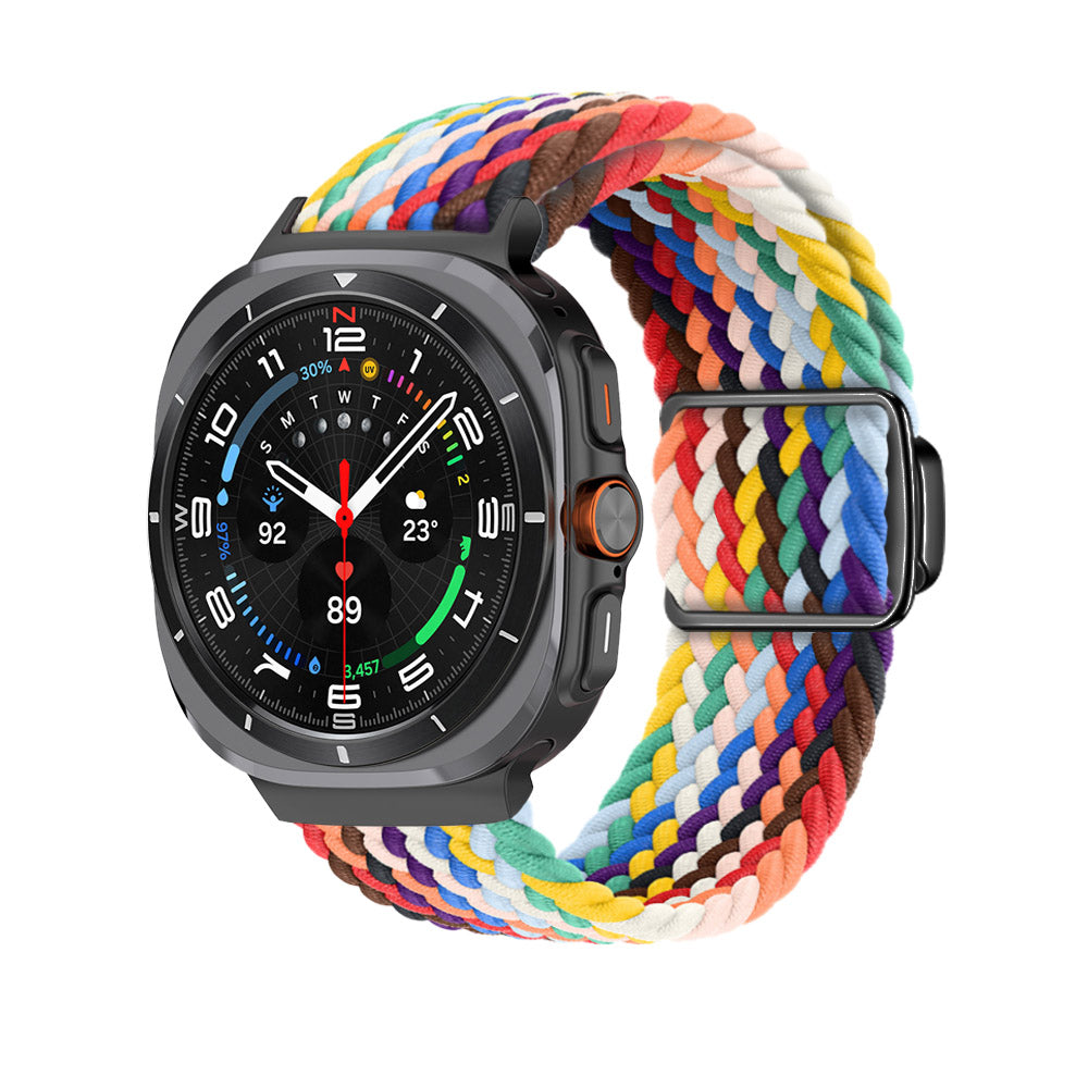 Fivela magnética com correia de nylon trançada para Samsung Galaxy Watch Ultra