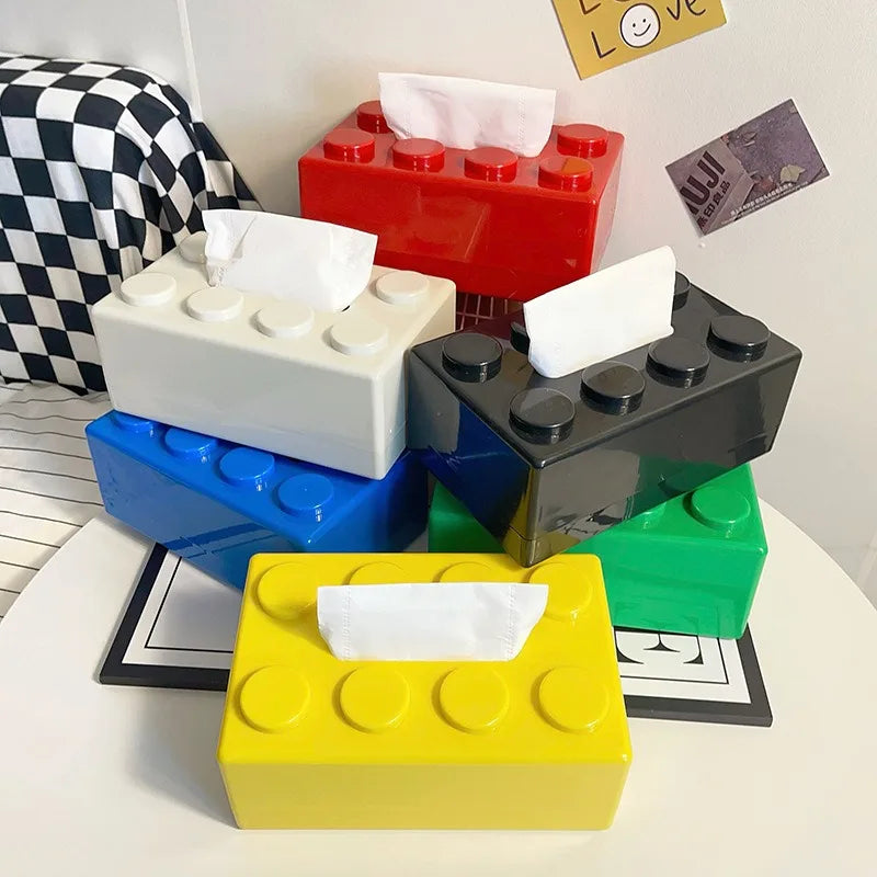 Nostalgic Lego Block-Style Tissue Case