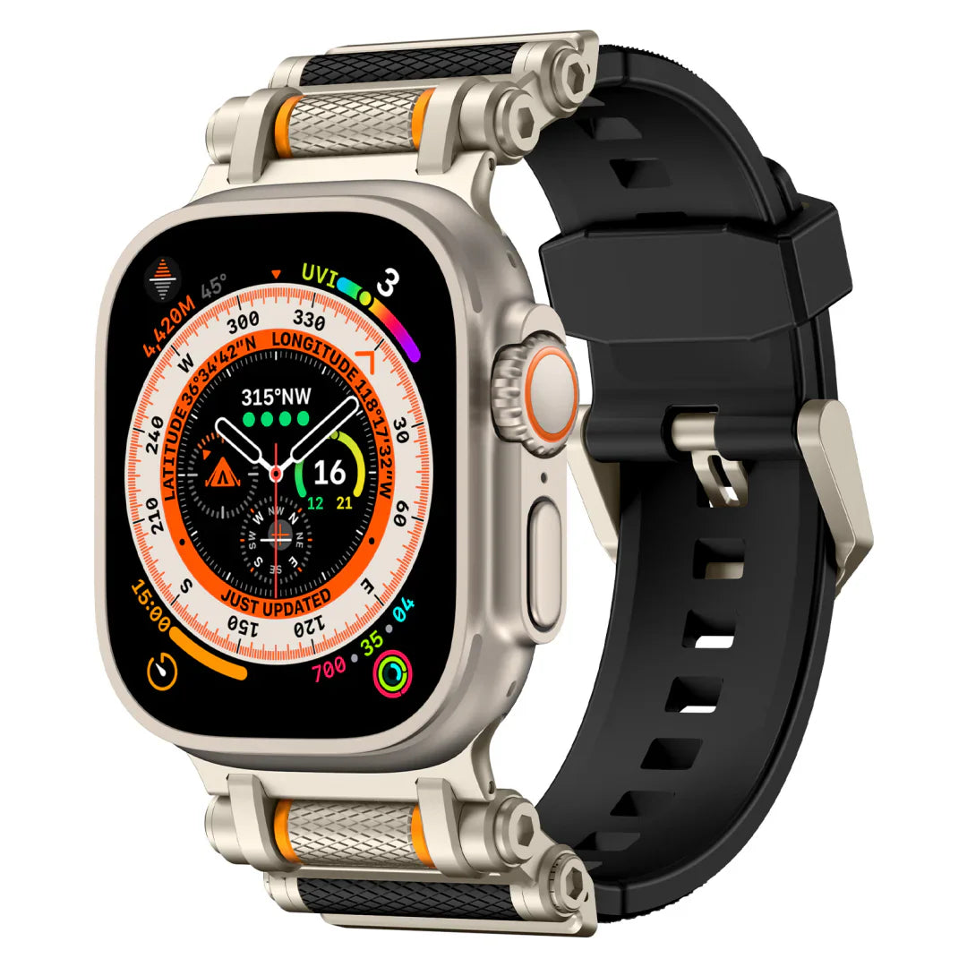 רצועת סיליקון טקטית מסתובבת עבור Apple Watch