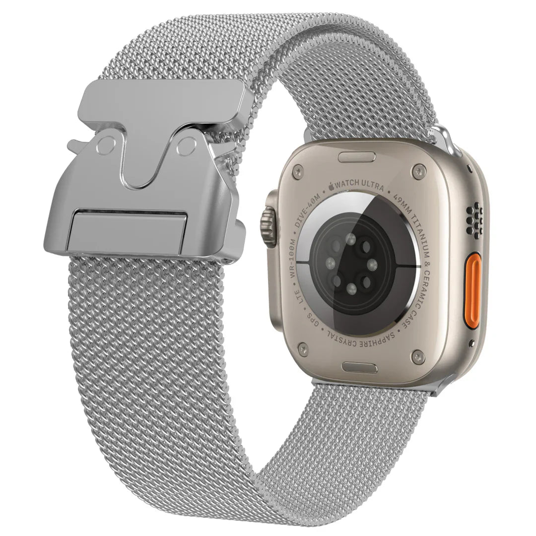 Bracelet en acier inoxydable tressé pour Apple Watch