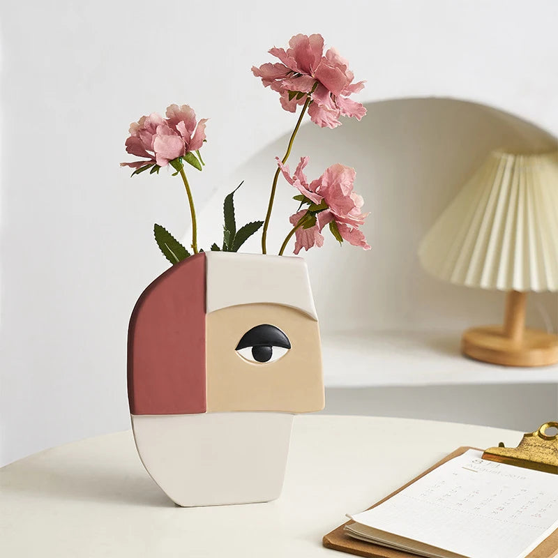 Modern Muse Face Vase