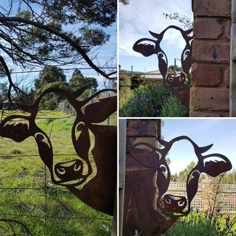 Farm Decoration - PeepFarm - Realistic Animal Design - Garden Metal Art