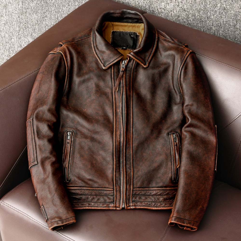 Swallow-Tailed Leather Jacket