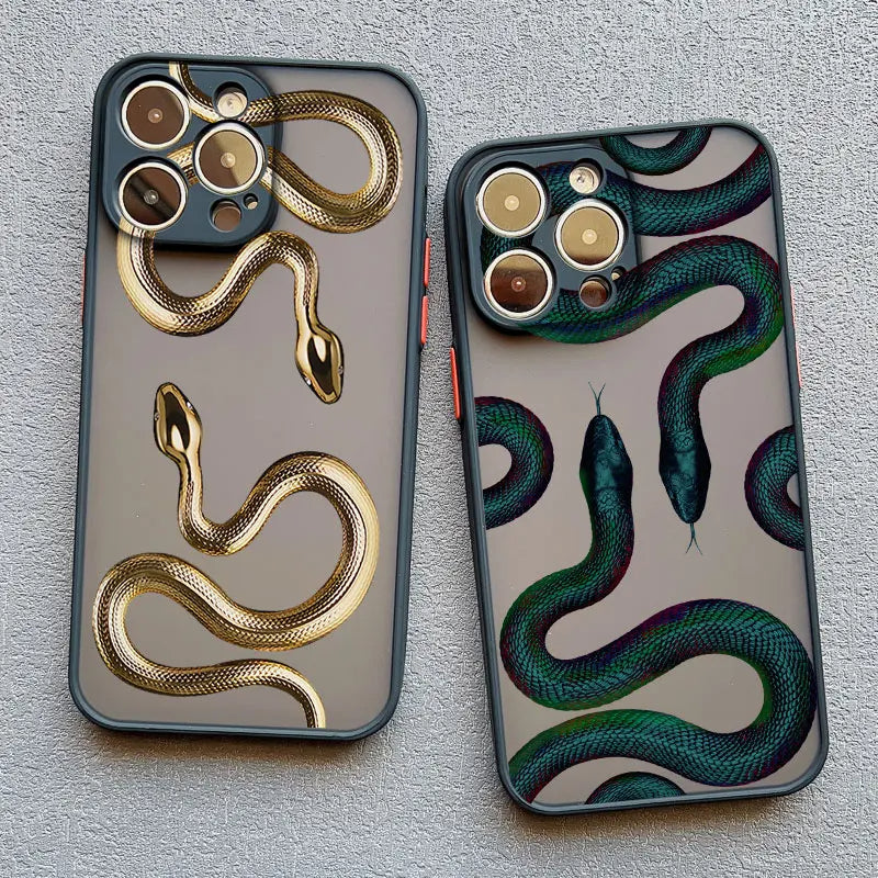 Funda para iPhone con motivo de serpiente