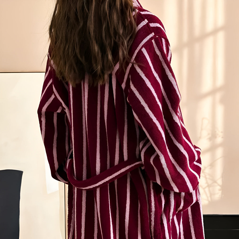 Allure Stripe Unisex-Bademantel