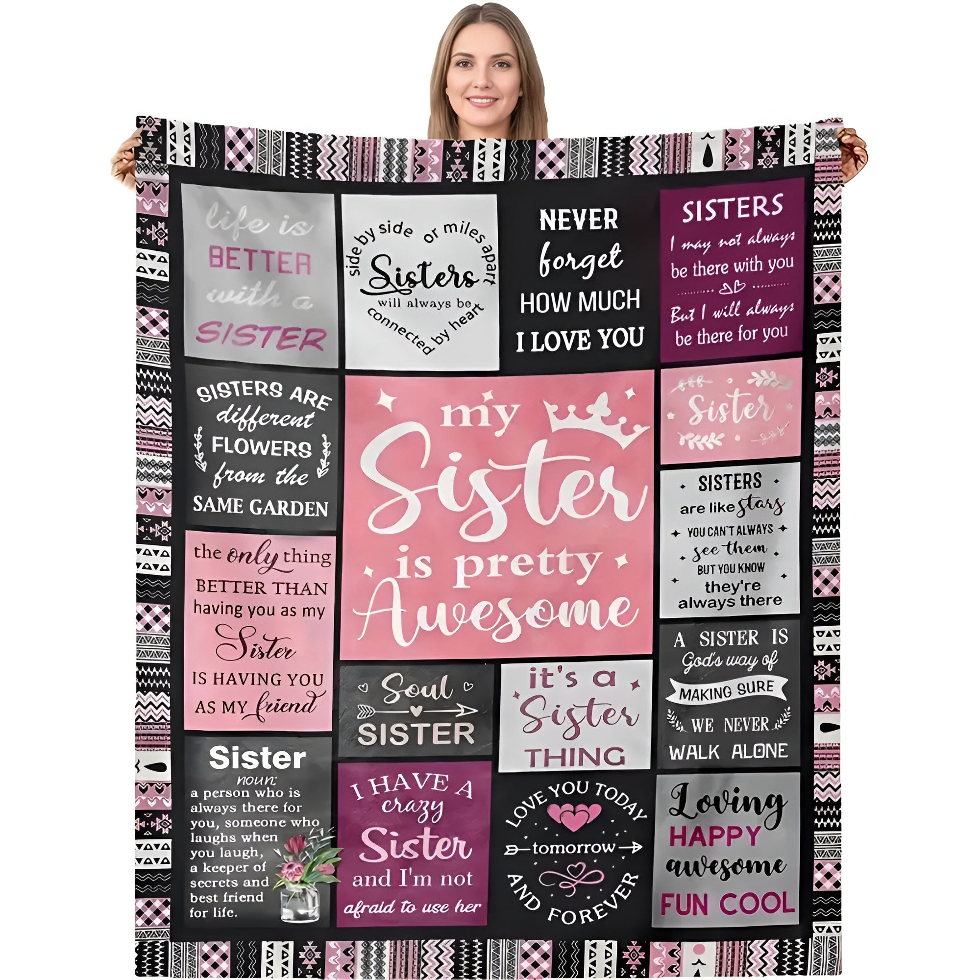 Couverture en flanelle chaude Soul Sister