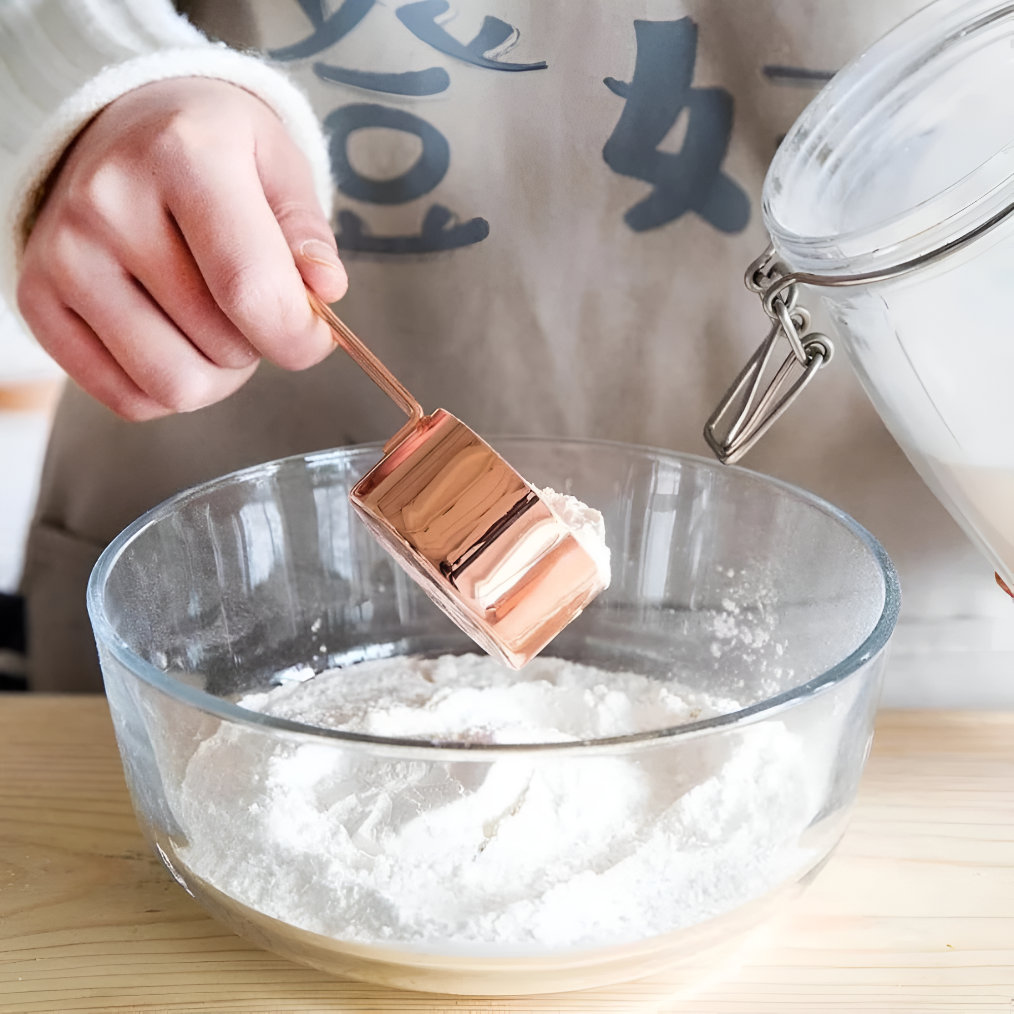 Rustfrit Stål Målebæger | 4 stk sæt