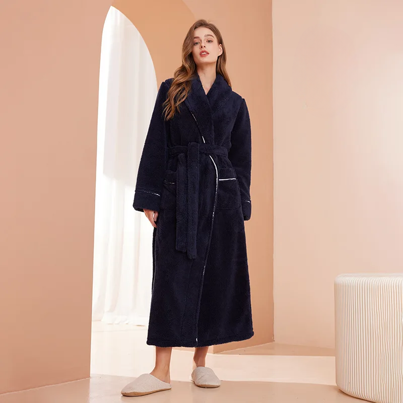 FleeceComfort – Flannel winter bathrobe