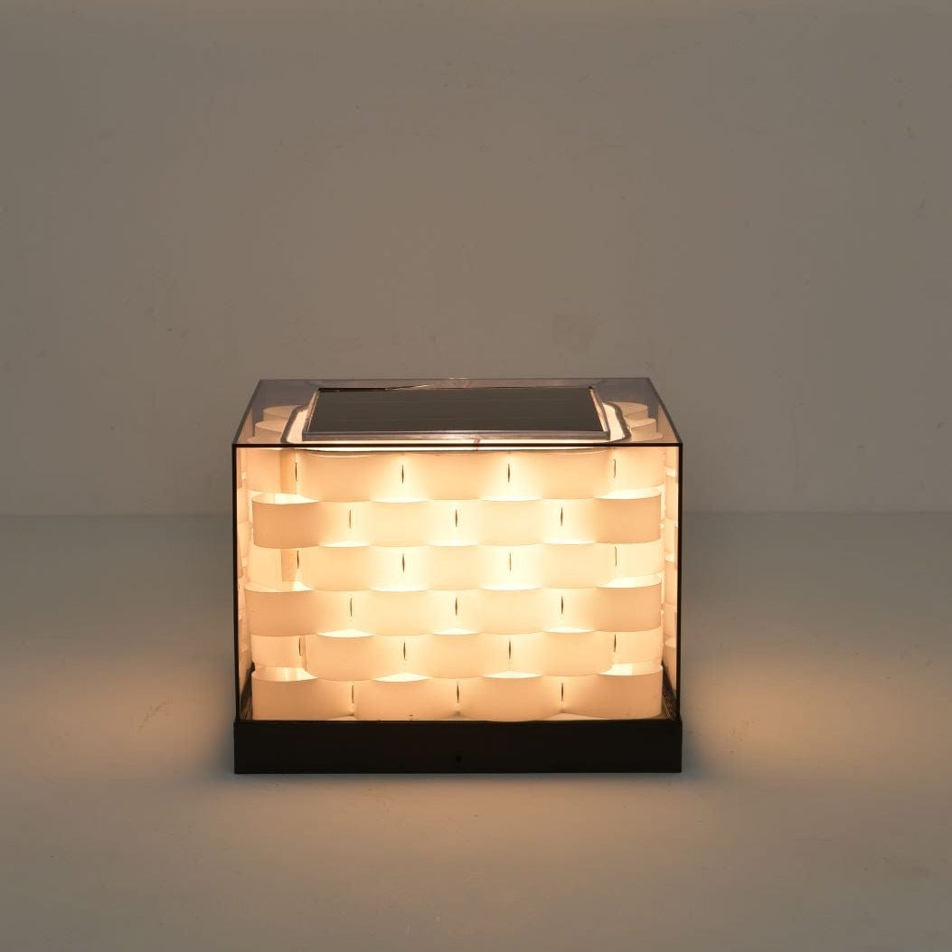 Lampe d'extérieur Cubed Weave (solaire)