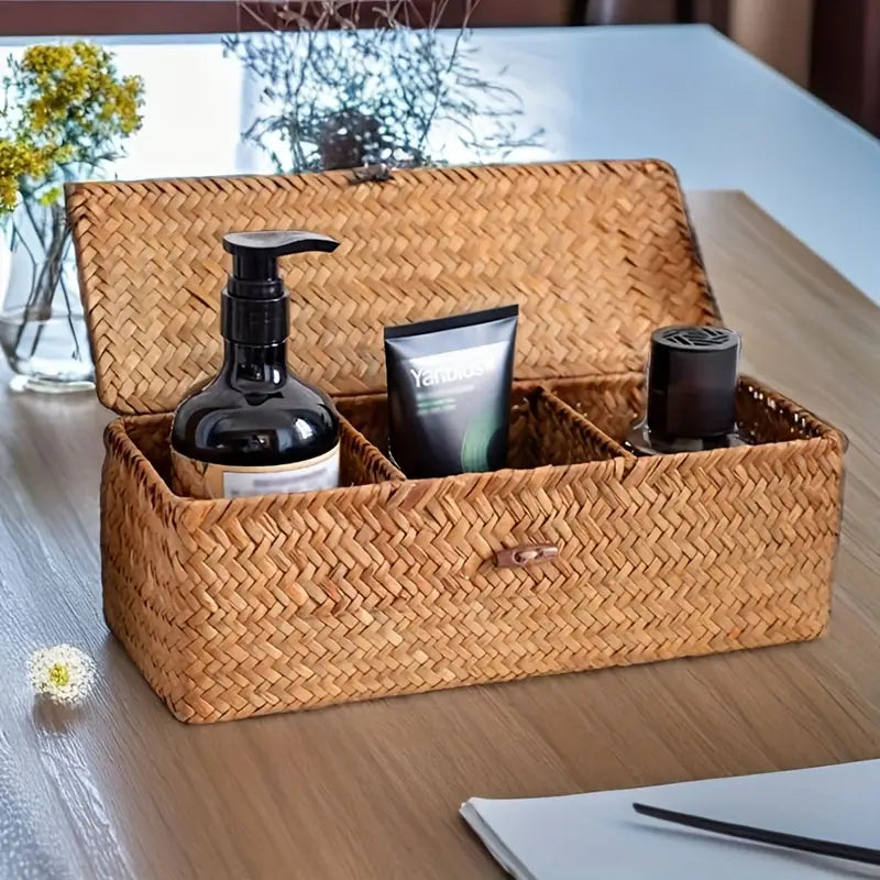 Ayla Rattan Organizer Basket