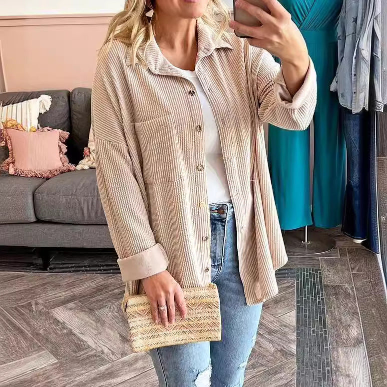 Claire™ - Striped Long Sleeve Blouse