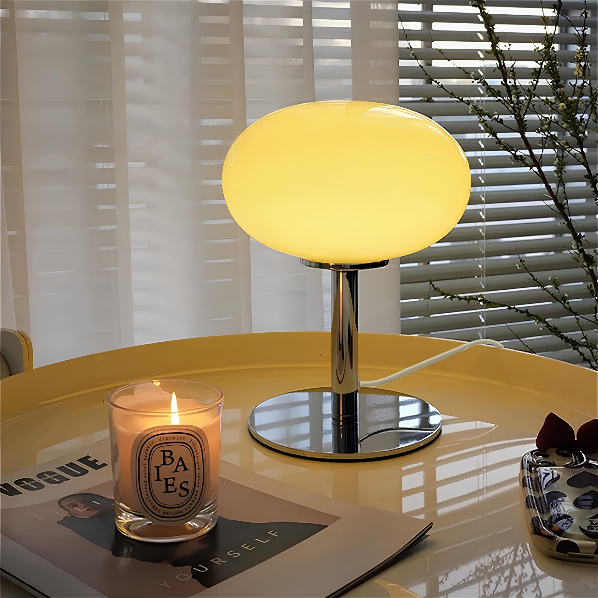 Lollipop glas bordlampe