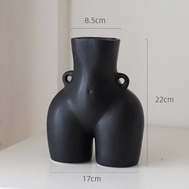 Ceramic Body Sculpture Flower Vase