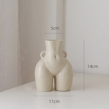 Ceramic Body Sculpture Flower Vase