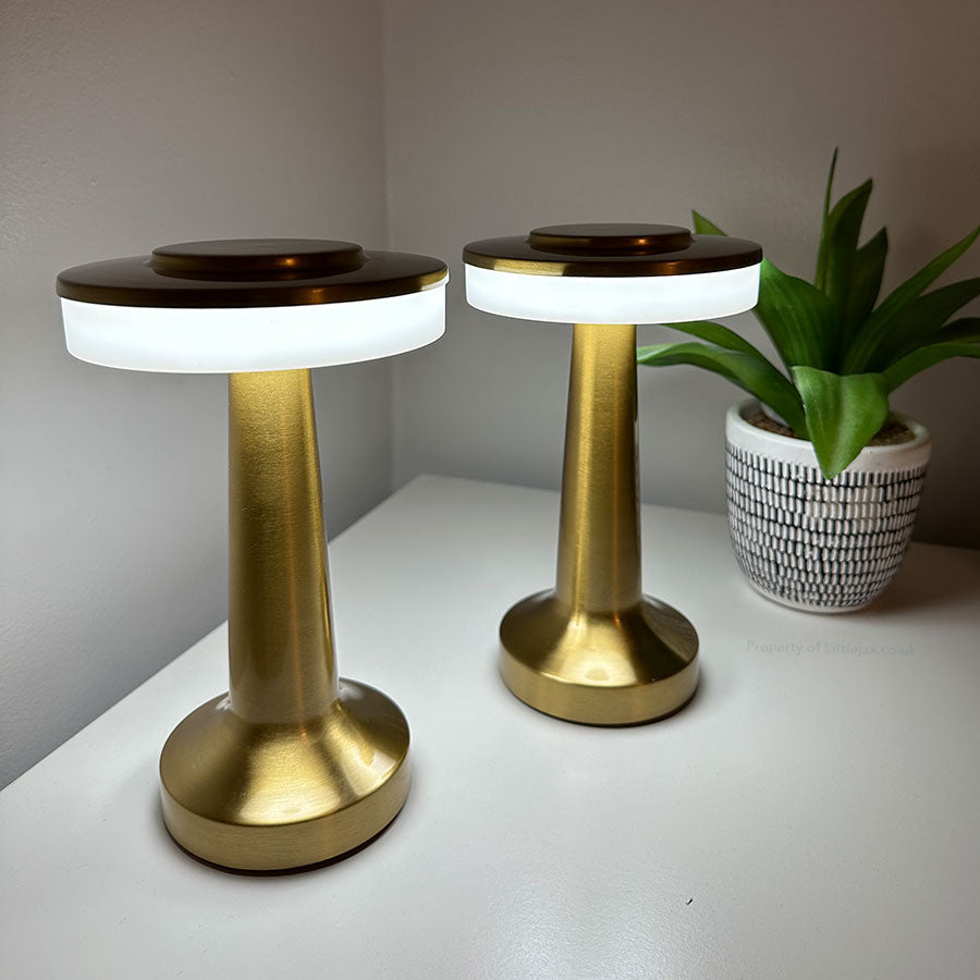 Lampe champignon à dessus plat sans fil moderne